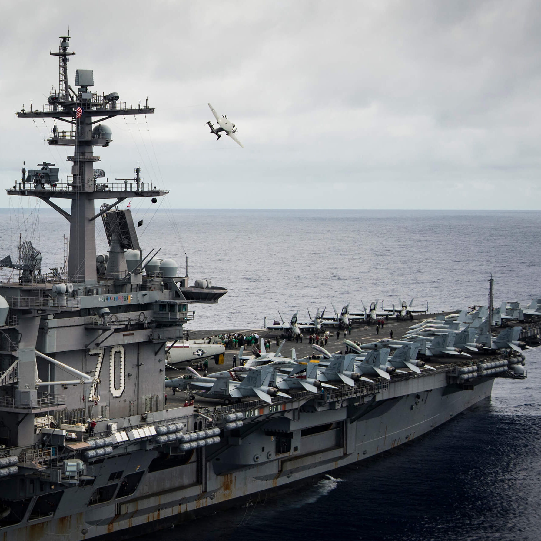 USS Carl Vinsion conducts flight operations-2